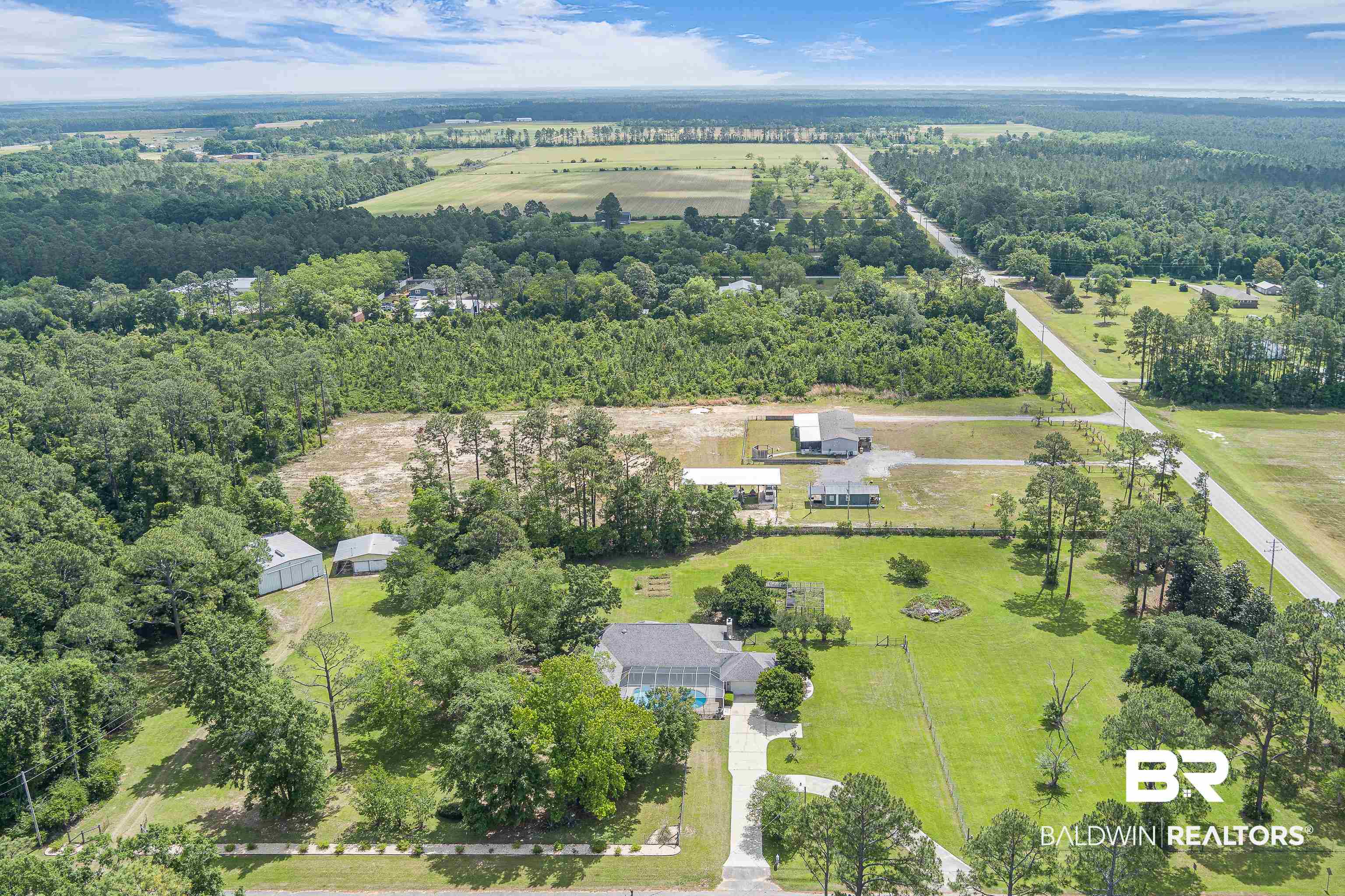 9530 Pilgrim Drive Elberta, AL 36530 - Photo 47 of 61 Birds eye view of property with a forest view