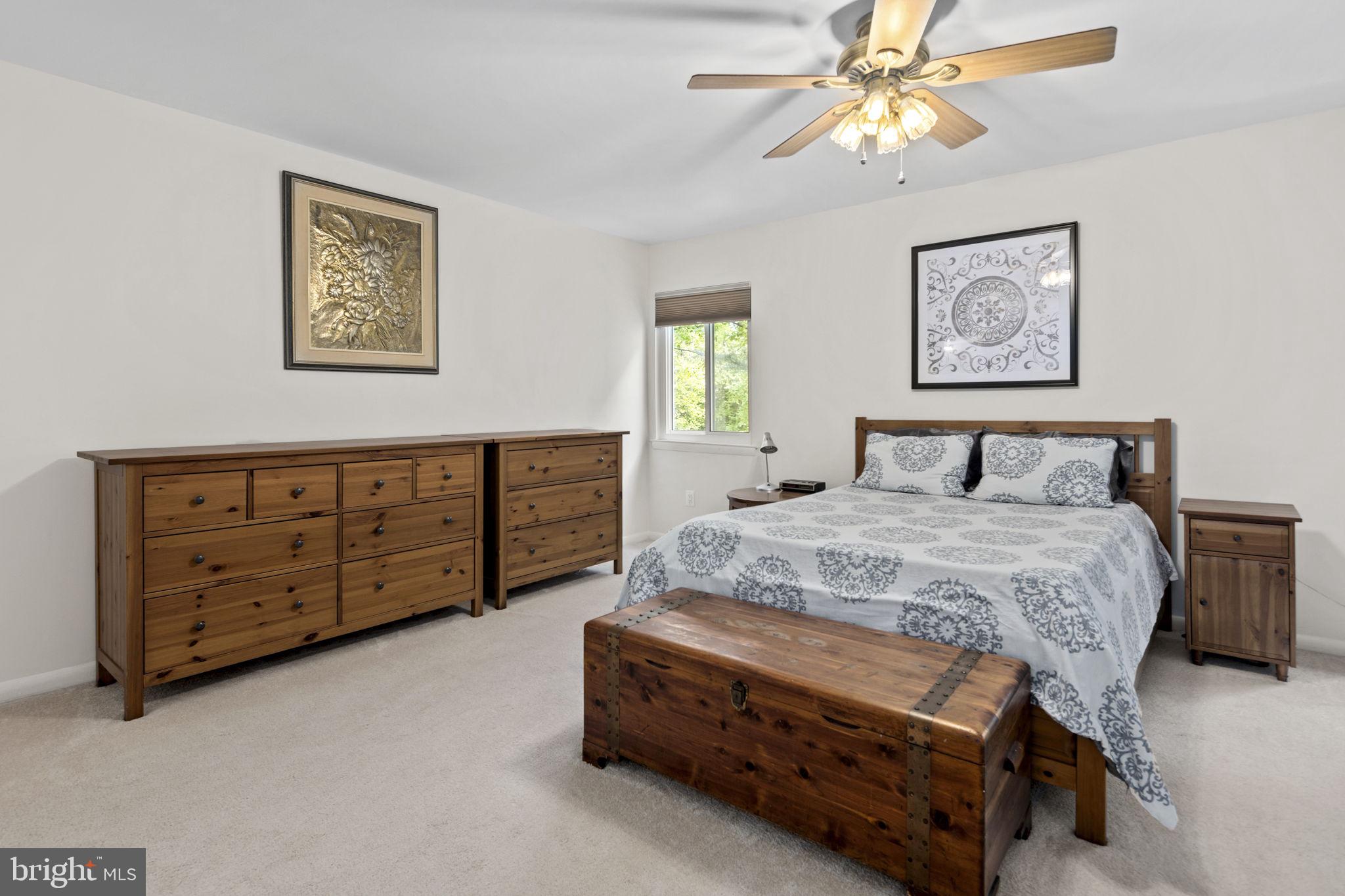 11740 Decade Court Reston, VA 20191 - Photo 23 of 44 Primary bedroom w/ ceiling fan w/ light fixture