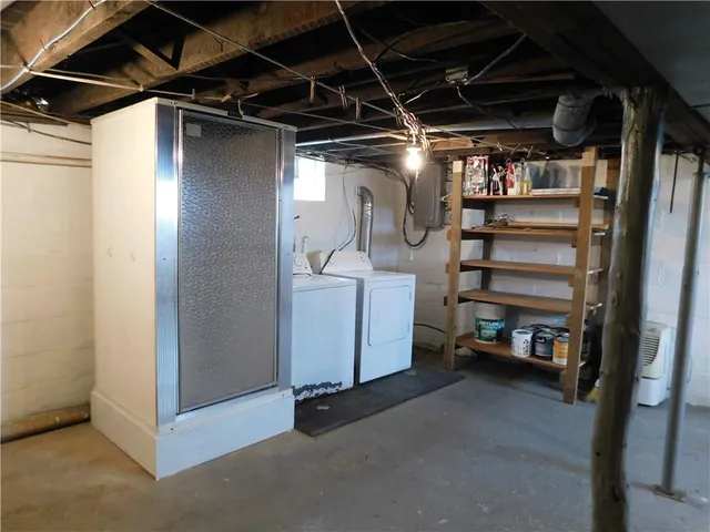 a view of storage and utility room