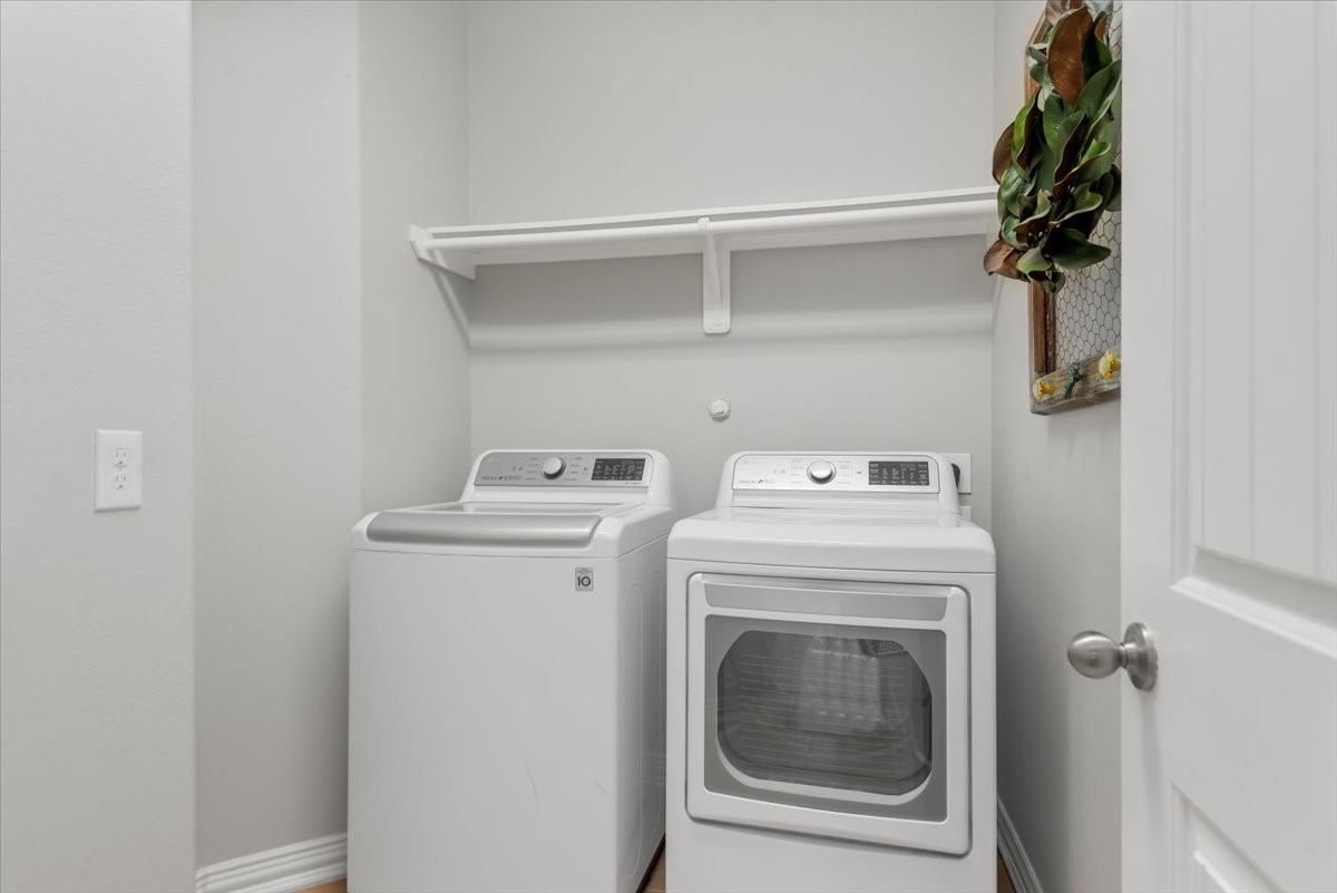 16319 Denise Terrace Drive Hockley, TX 77447 - Photo 40 of 49 a utility room with dryer and washer