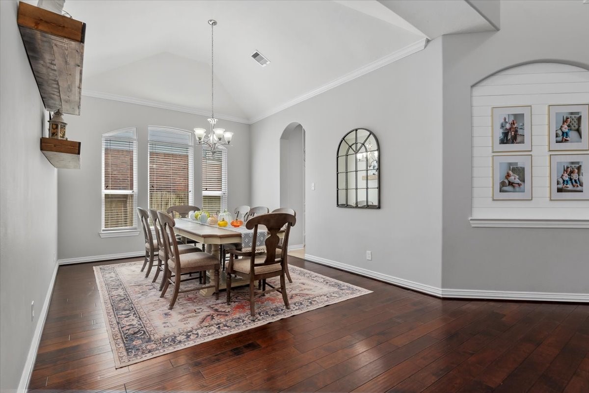 16319 Denise Terrace Drive Hockley, TX 77447 - Photo 4 of 49 a view of a dining room with furniture window and wooden floor
