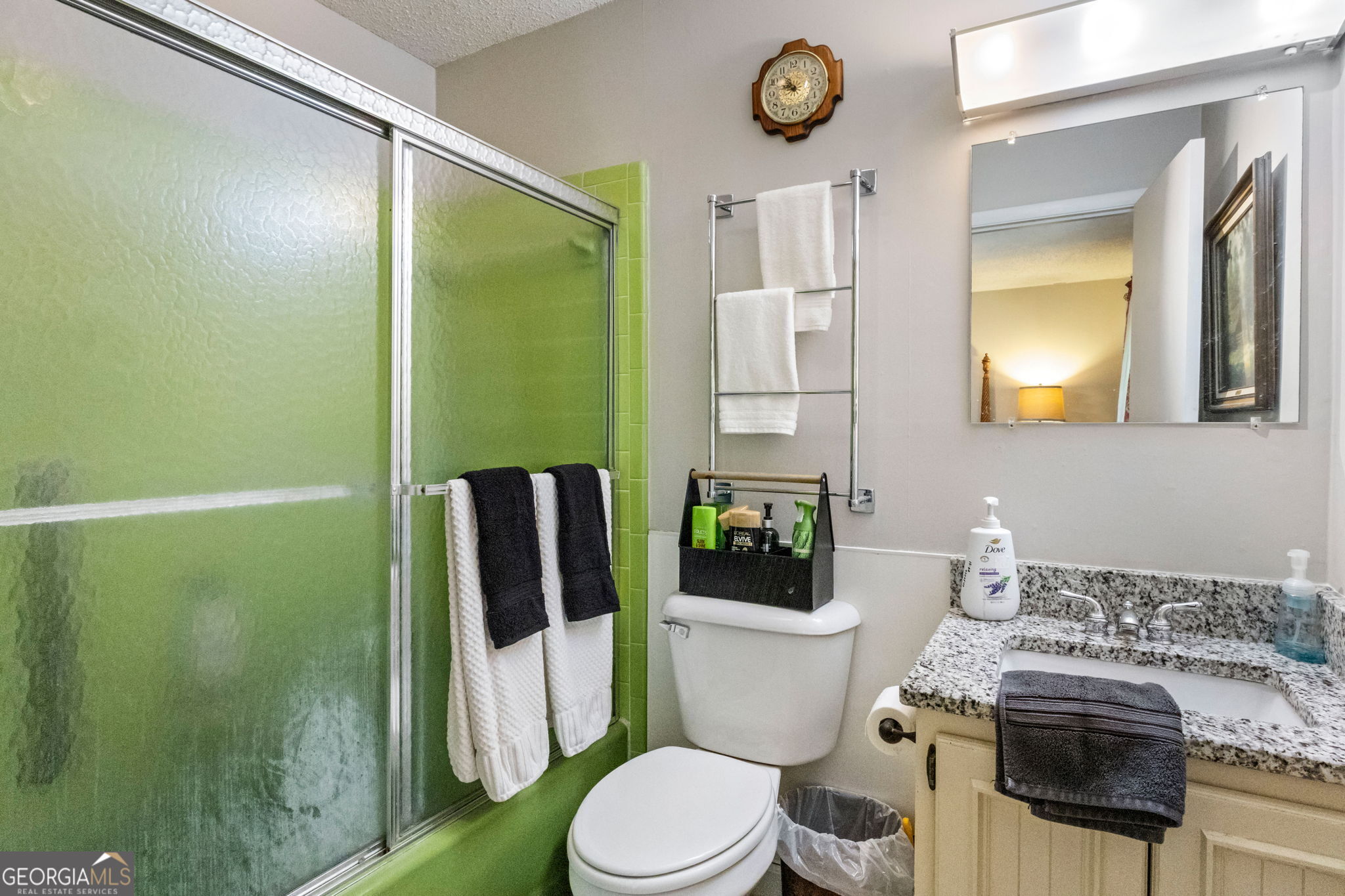 1509 High Point Road Bowdon, GA 30108 - Photo 23 of 33 a bathroom with a sink a toilet and shower