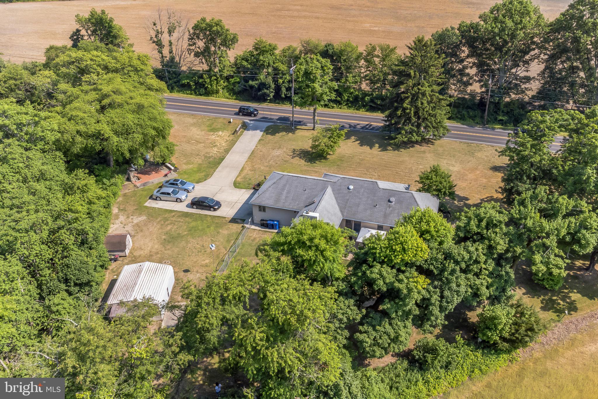 1776 Church Road Southampton, NJ 08088 - Photo 31 of 32 an aerial view of a house with swimming pool and outdoor space