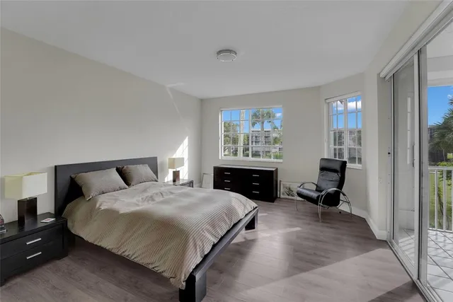 a view of a garden with an ocean house