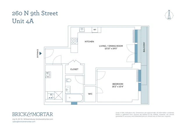$1,050,000 | 260 North 9th Street, Unit 4A | Williamsburg