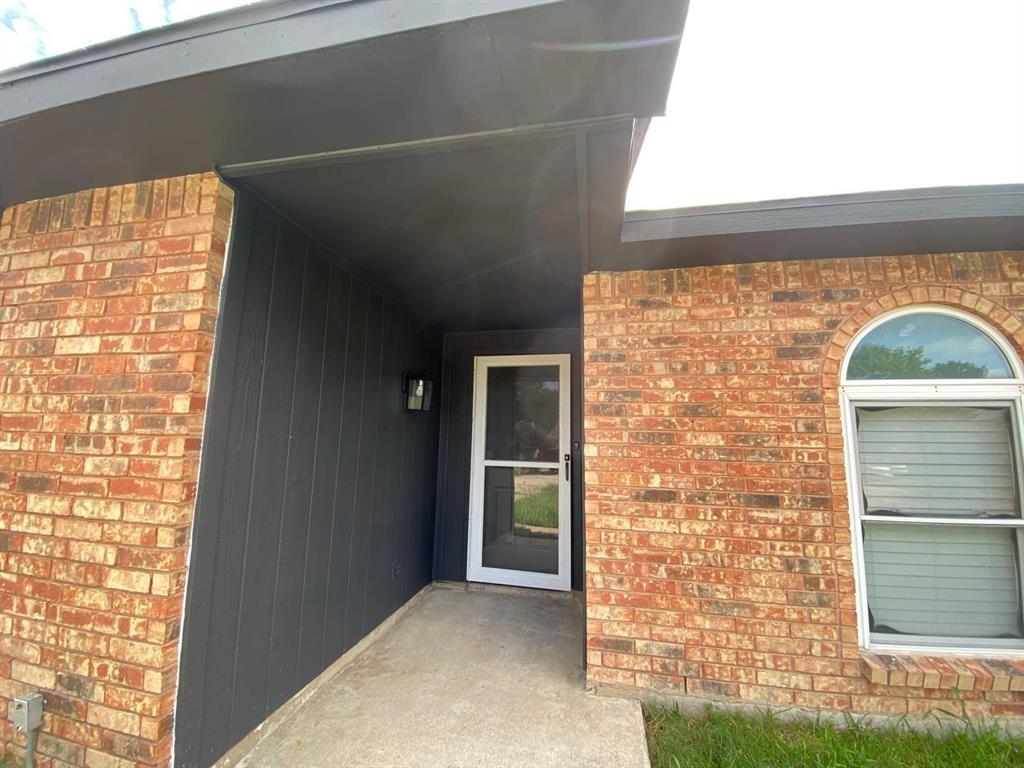 a view of front door