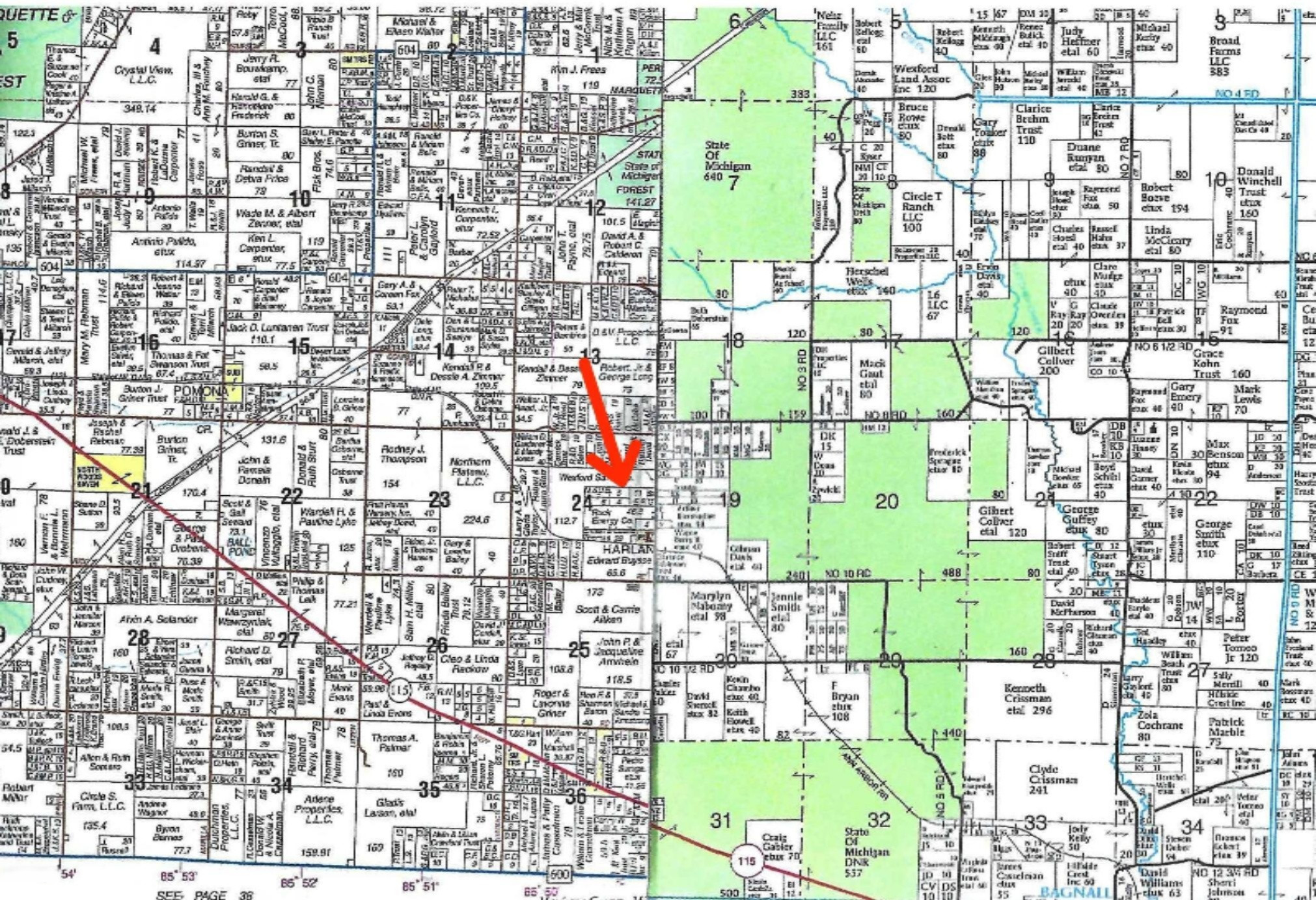 Harlan Road Copemish, MI 49625 - Photo 15 of 15 Plat Map