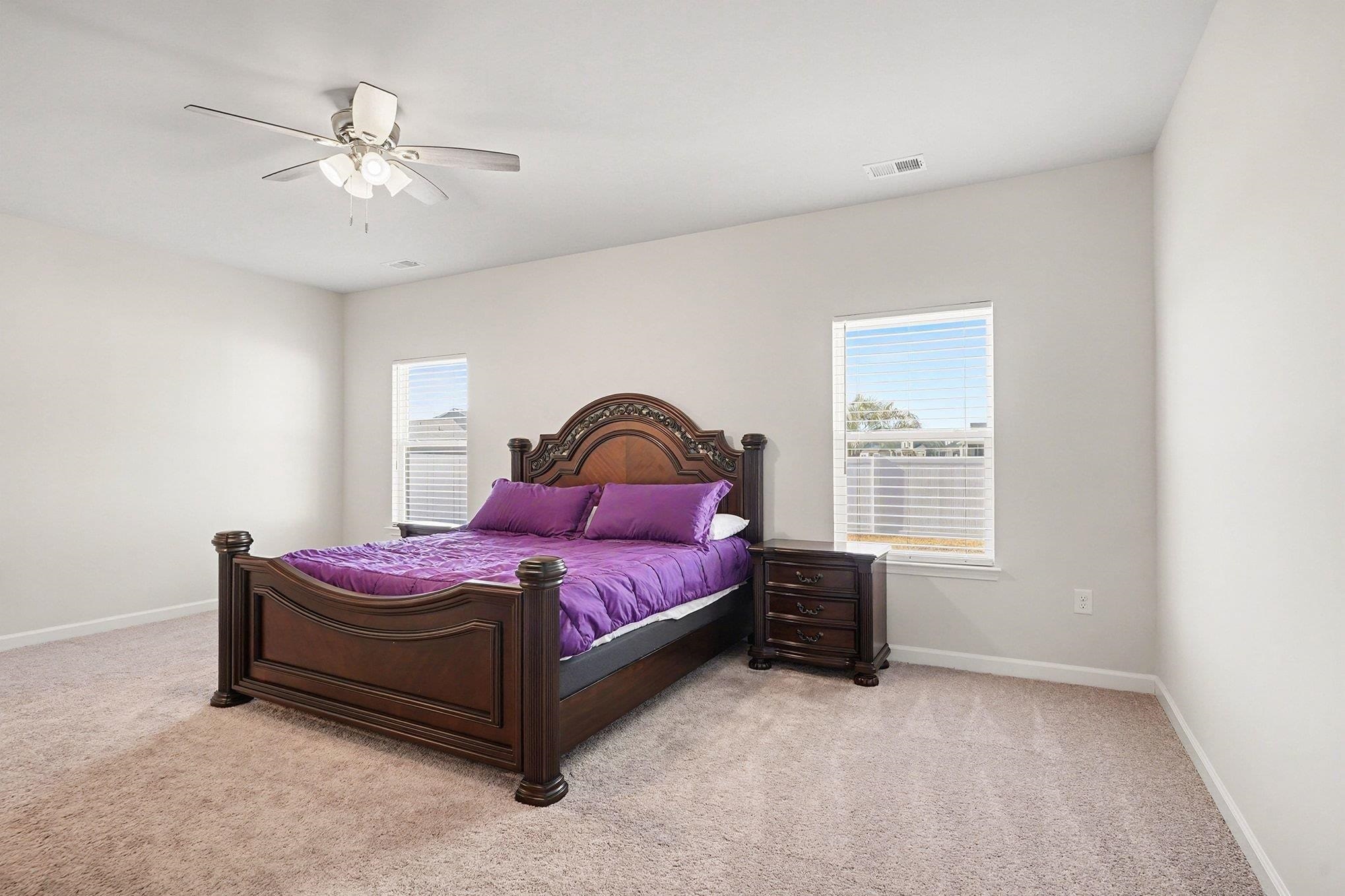3005 Palma Way Myrtle Beach, SC 29579 - Photo 12 of 30 Bedroom featuring light carpet and ceiling fan