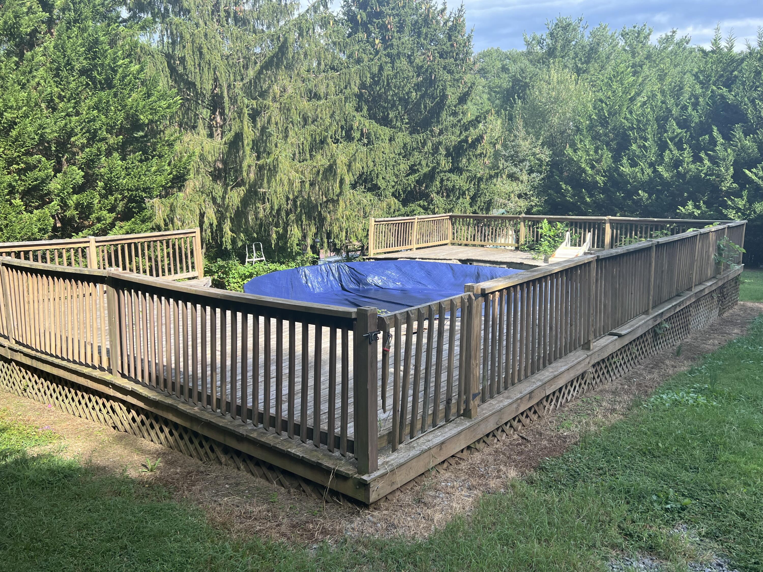 1110 Brookhaven Drive Covington, VA 24426 - Photo 3 of 11 a view of a backyard with a small white fence