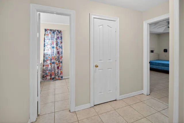 a room with furniture