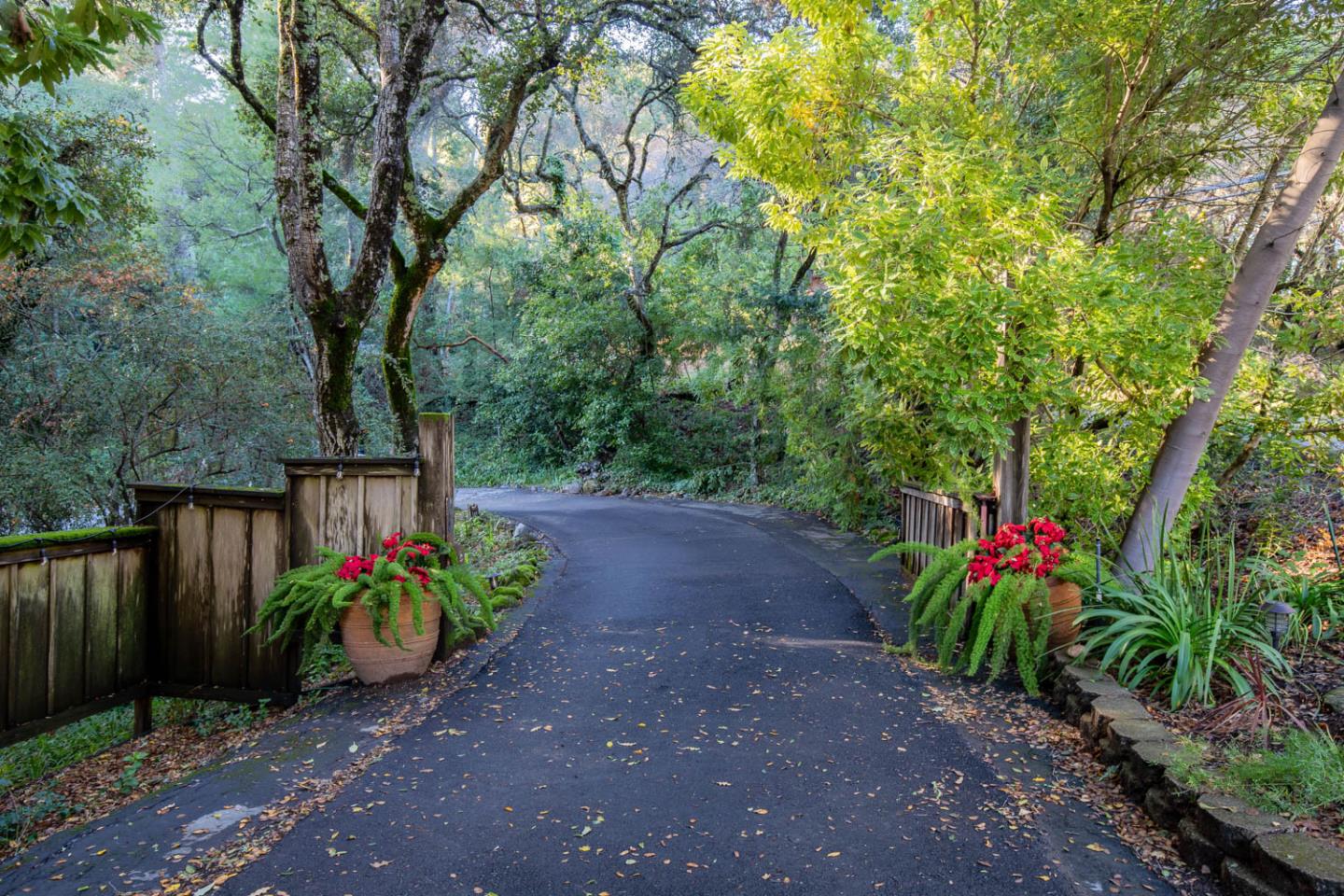 1255 La Honda Road Woodside, CA 94062 - Photo 19 of 26 a view of a pathway with a yard