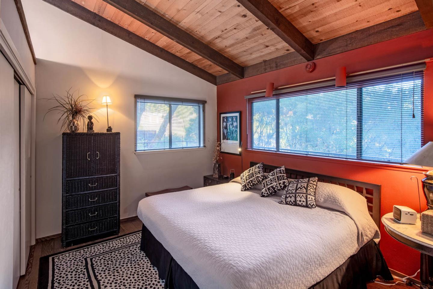 1255 La Honda Road Woodside, CA 94062 - Photo 23 of 26 a bedroom with a bed and a window