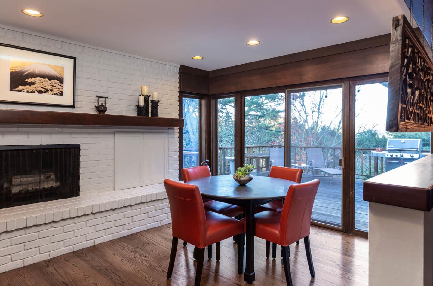 1255 La Honda Road Woodside, CA 94062 - Photo 10 of 26 a view of a dining room with furniture window and outside view