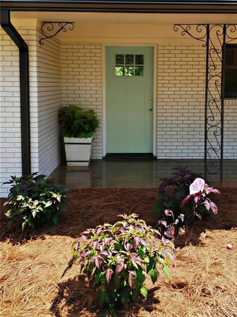 a front view of a house
