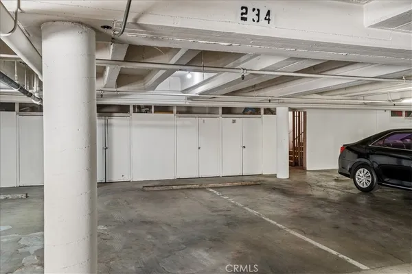 a view of parking garage