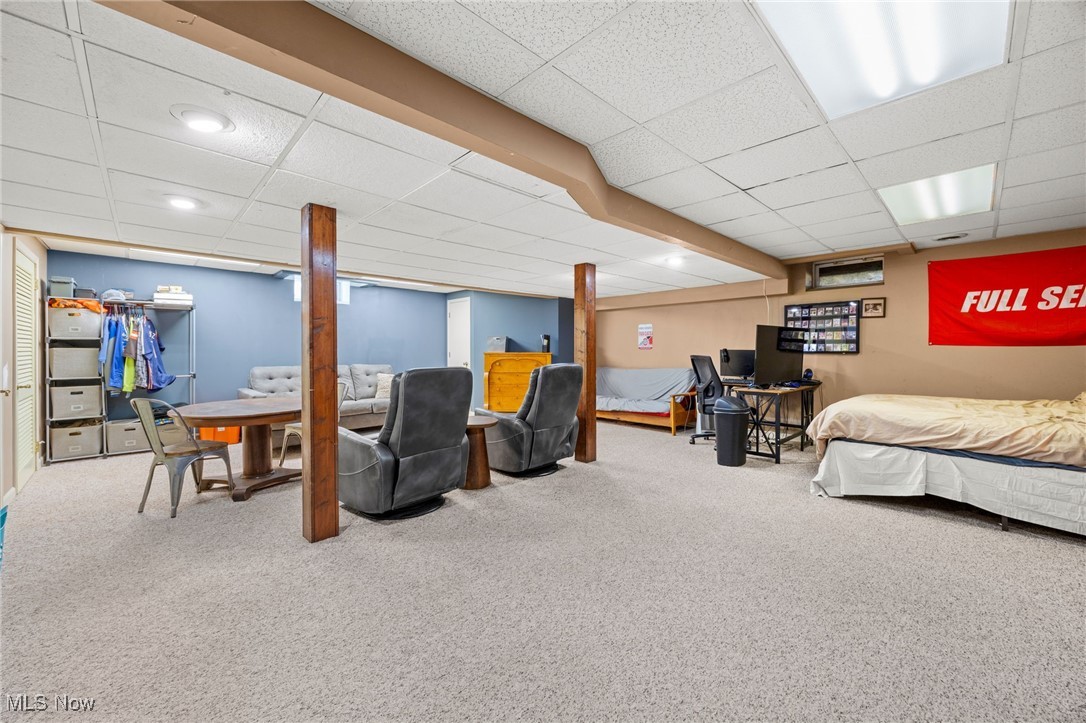 11827 Stratton Road West Salem, OH 44287 - Photo 41 of 47 Carpeted bedroom featuring a desk and a paneled ceiling