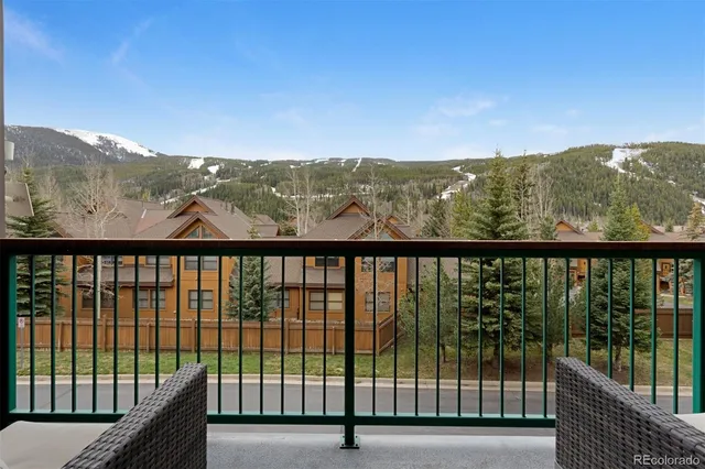 a view of city from a balcony