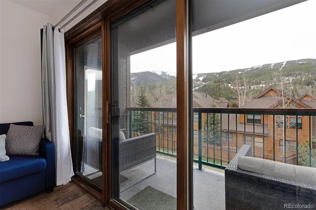 a view of a city from a balcony