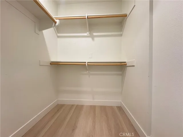 a empty closet with white paint