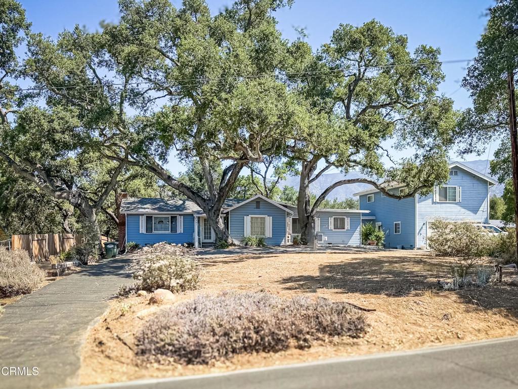 561 Tico Road Ojai, CA 93023 - Photo 2 of 59 a front view of a house with a yard covered in snow