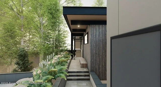 a view of a entryway door of the house