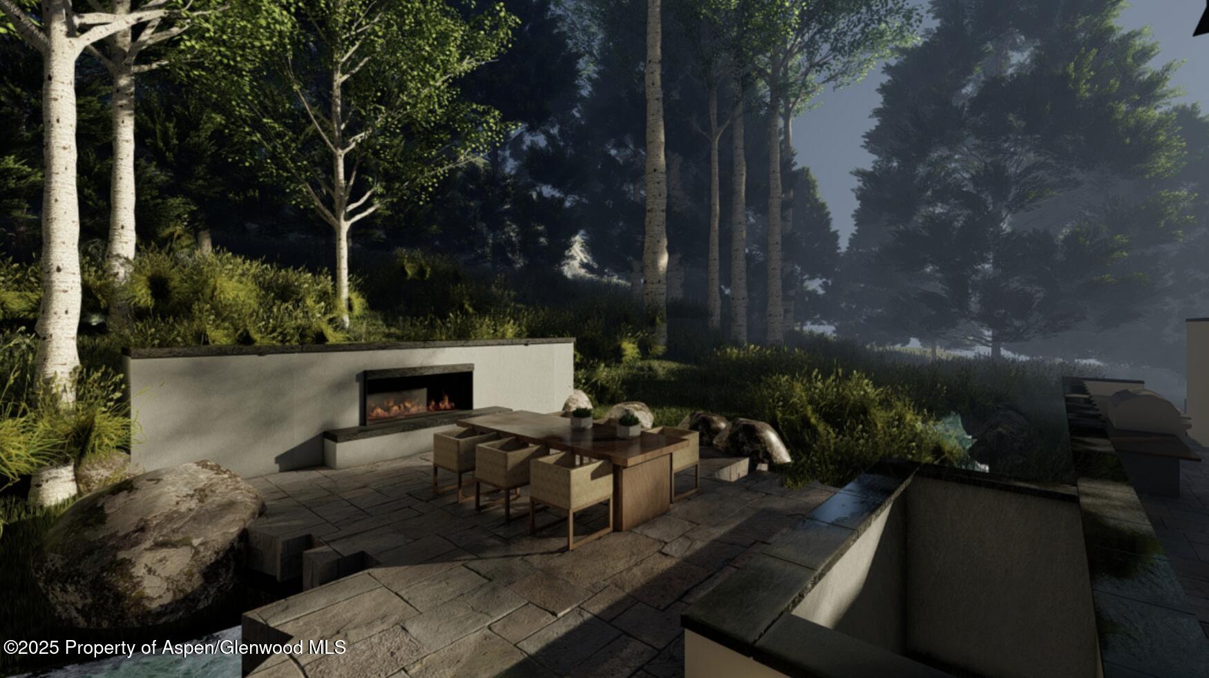 323 East Reds Road Aspen, CO 81612 - Photo 12 of 12 a view of a balcony with chairs potted plants and a large tree