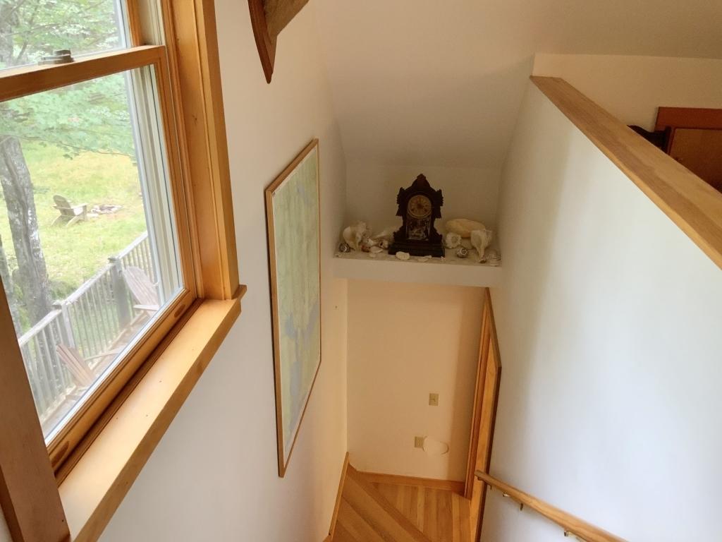 65 Pine Heath Road Bar Harbor, ME 04609 - Photo 25 of 31 25-Stairs looking down from 2nd bedroom