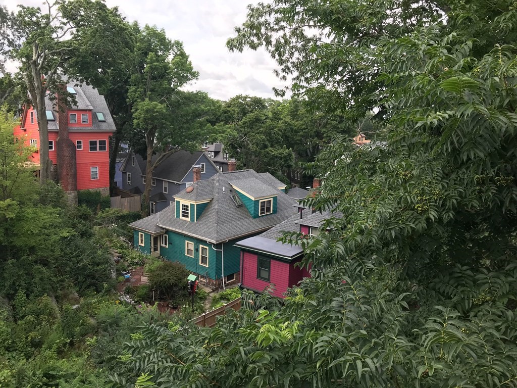 81 Montebello Road, Unit 3 Boston, MA 02130 - Photo 20 of 20 an aerial view of houses with trees