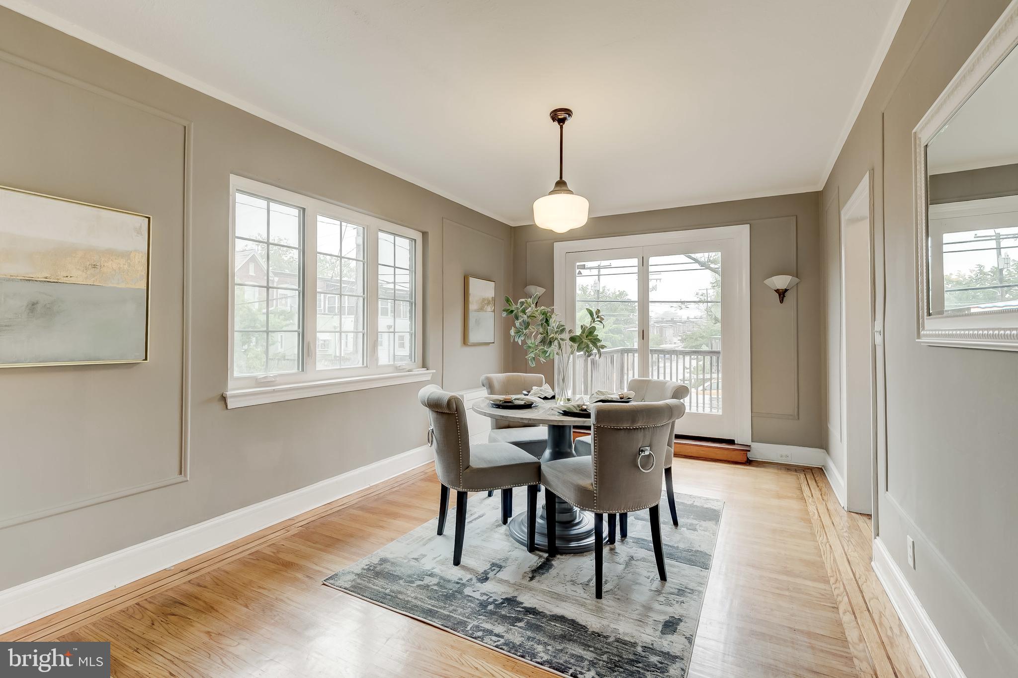 3630 Elkader Road Baltimore, MD 21218 - Photo 11 of 30 Dining Room with walk out to deck