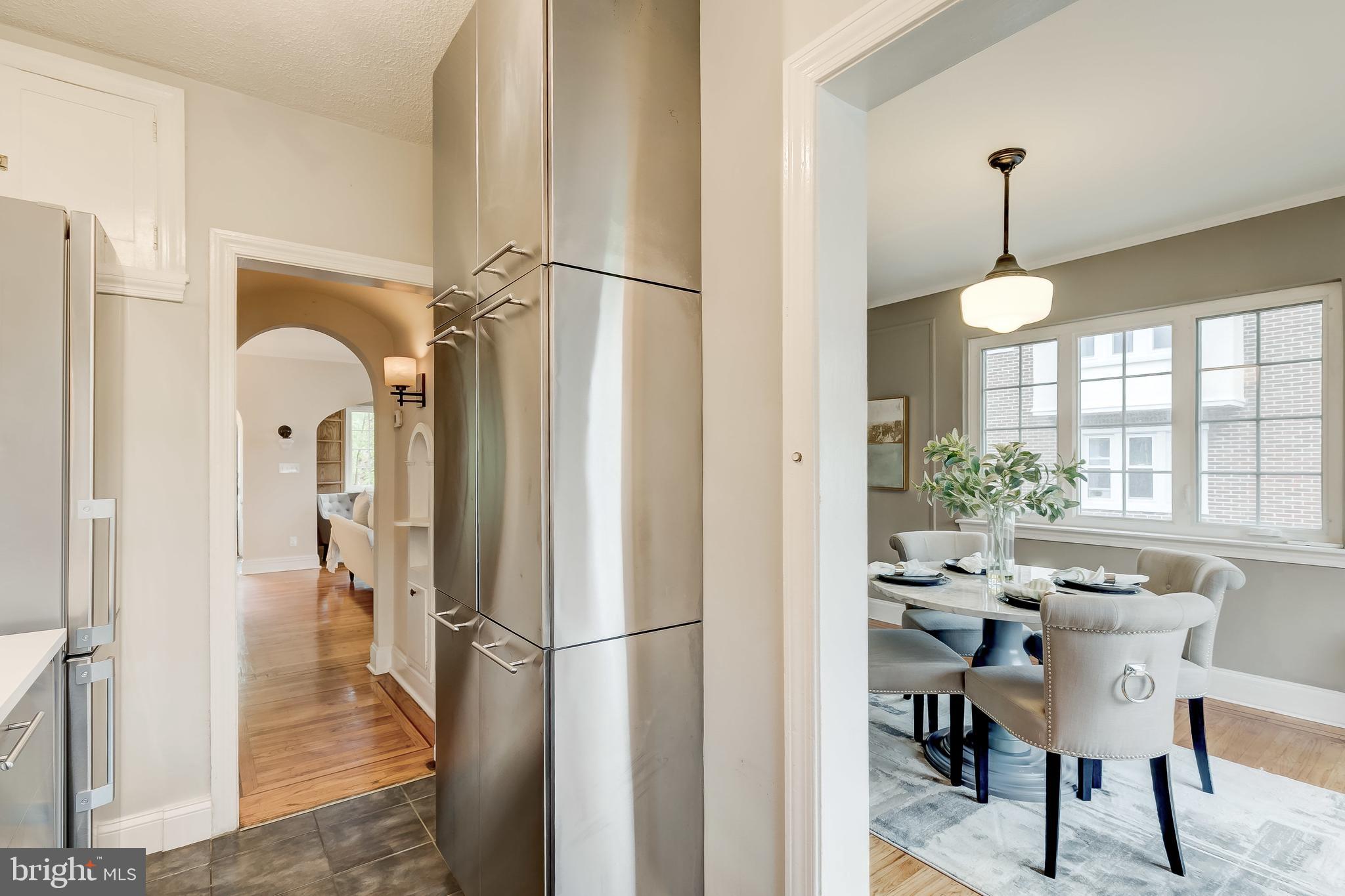 3630 Elkader Road Baltimore, MD 21218 - Photo 14 of 30 Kitchen - dining - hallway flow