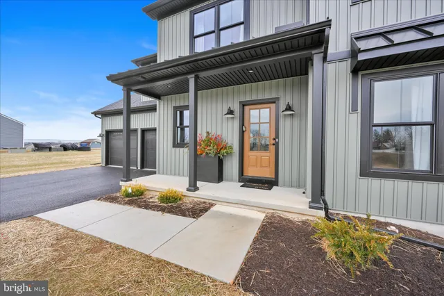 a front view of a house with shower