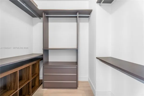 a view of walk in closet