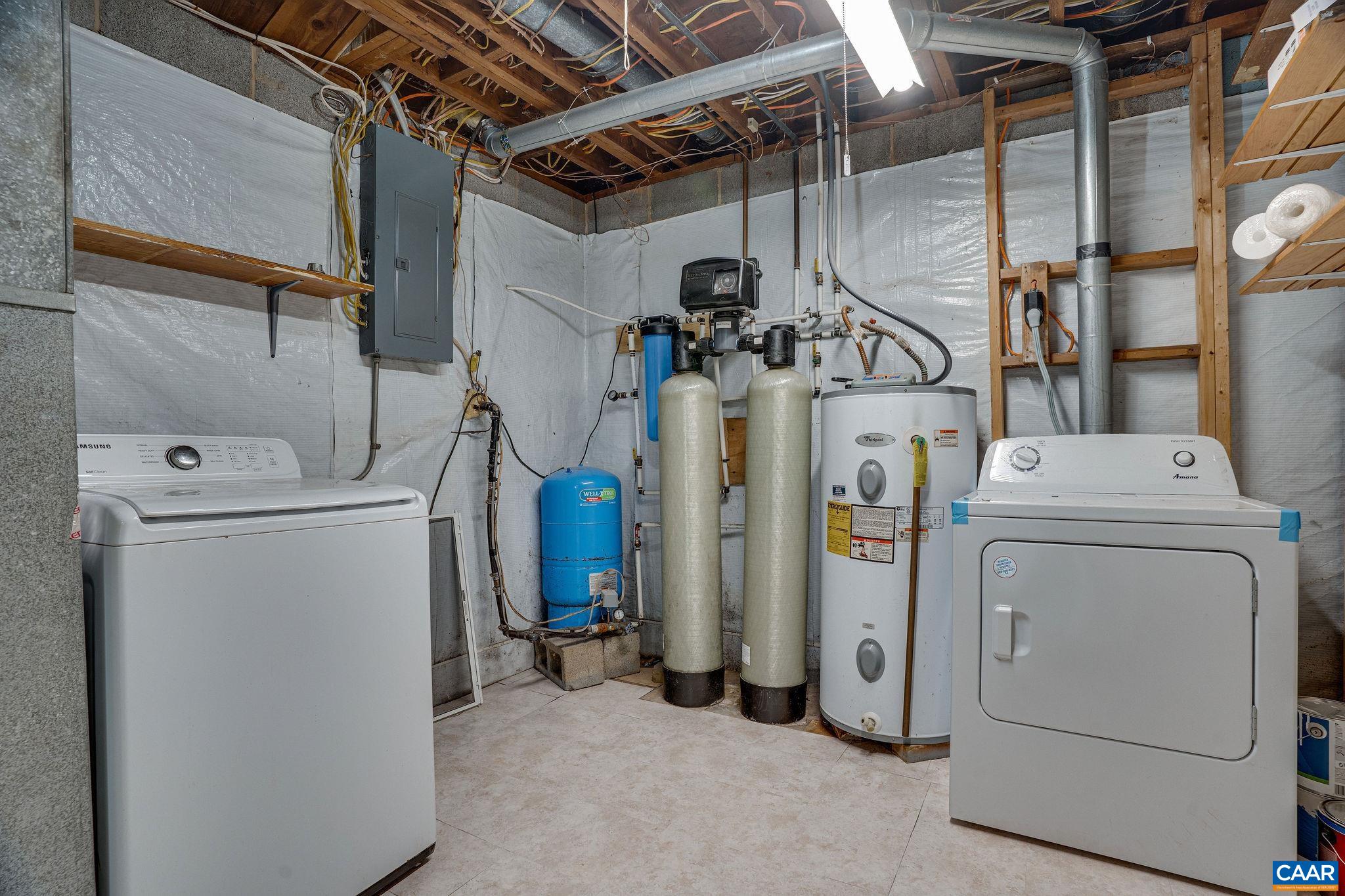 569 Half Mile Branch Road Crozet, VA 22932 - Photo 34 of 35 a utility room with dryer and washer
