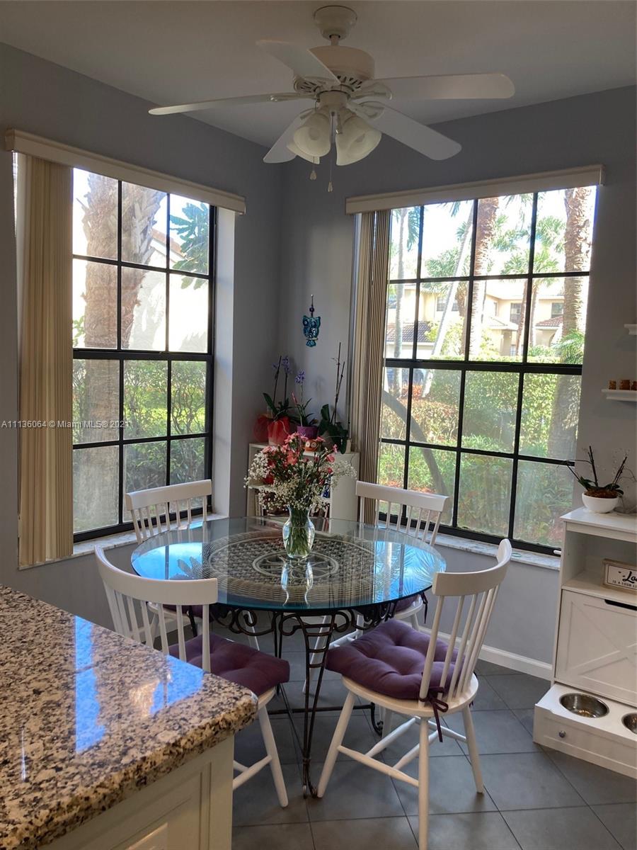 6765 Montego Bay Boulevard, Unit E Boca Raton, FL 33433 - Photo 15 of 31 a view of a dining room with furniture window and outside view