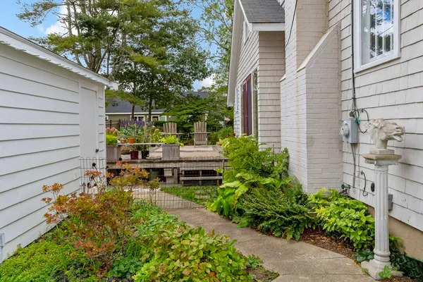 a view of a house with patio