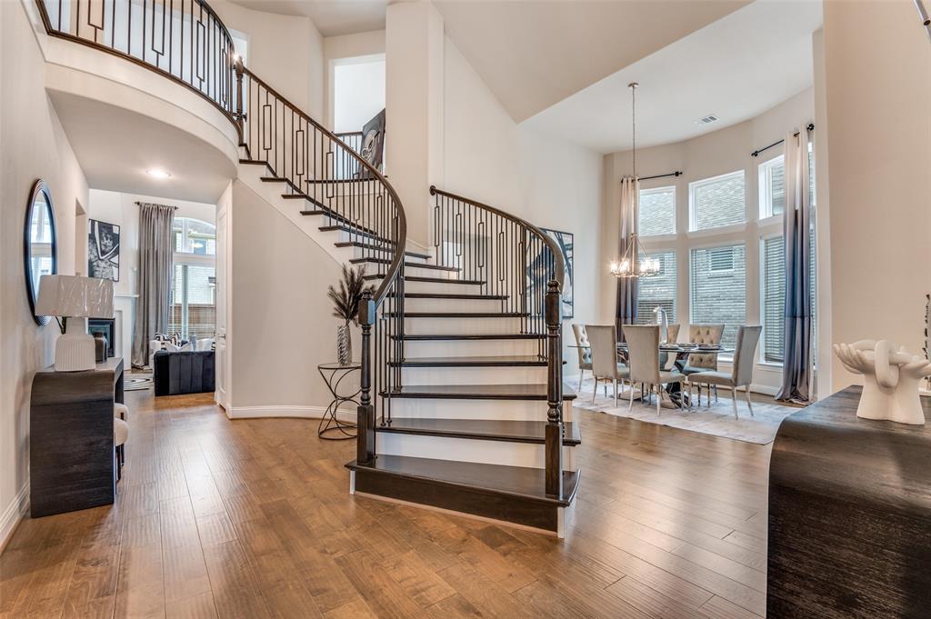 2417 Shane Drive Midlothian, TX 76065 - Photo 5 of 40 a view of entryway and hall with wooden floor
