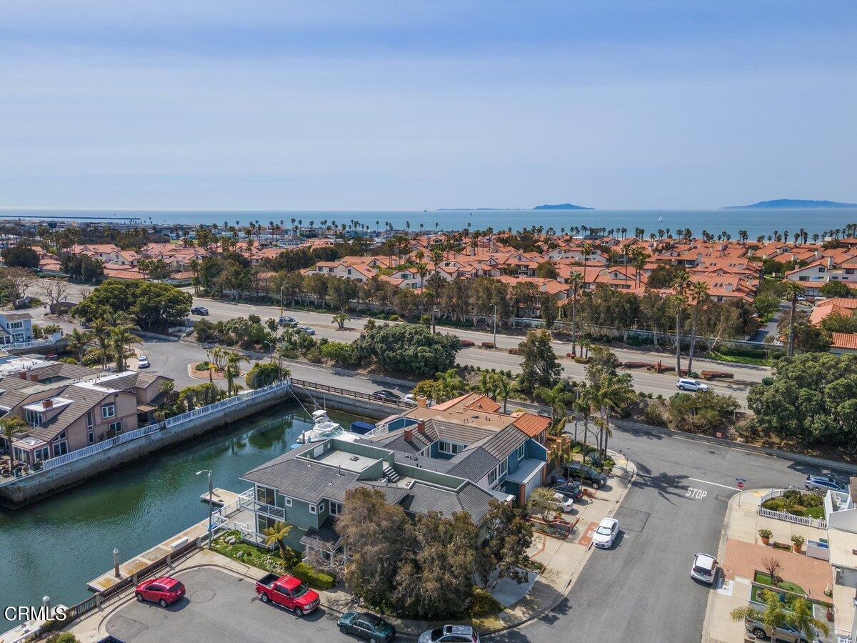 4530 Lyme Bay Oxnard, CA 93035 - Photo 41 of 46 an aerial view of a house with a lake view