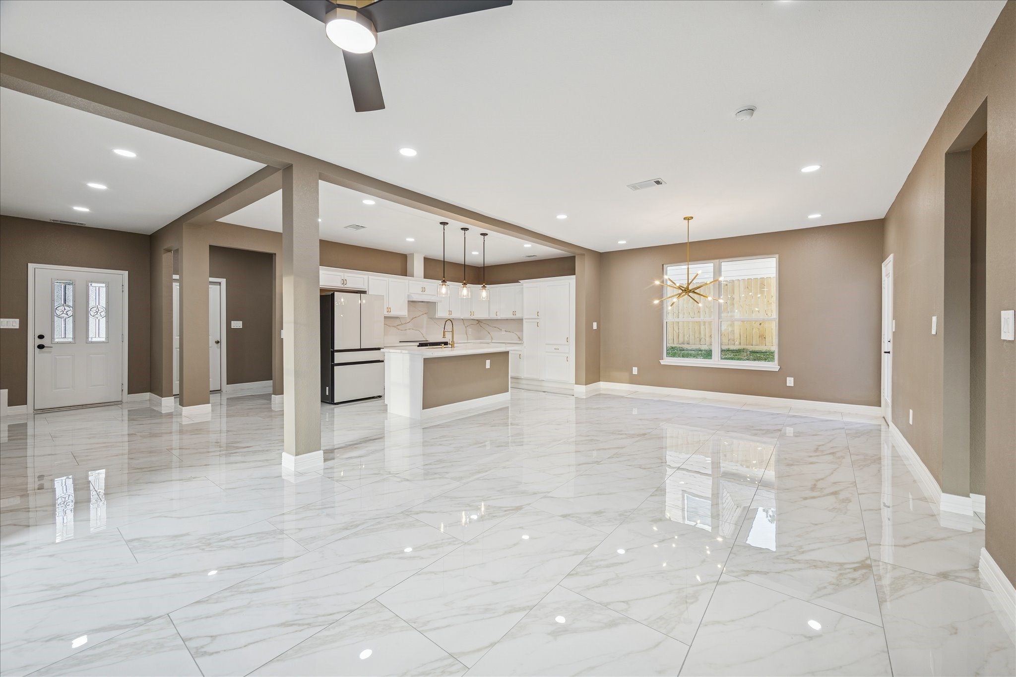 3026 Comanche Willis, TX 77378 - Photo 6 of 34 View of Living Room/Breakfast/Kitchen