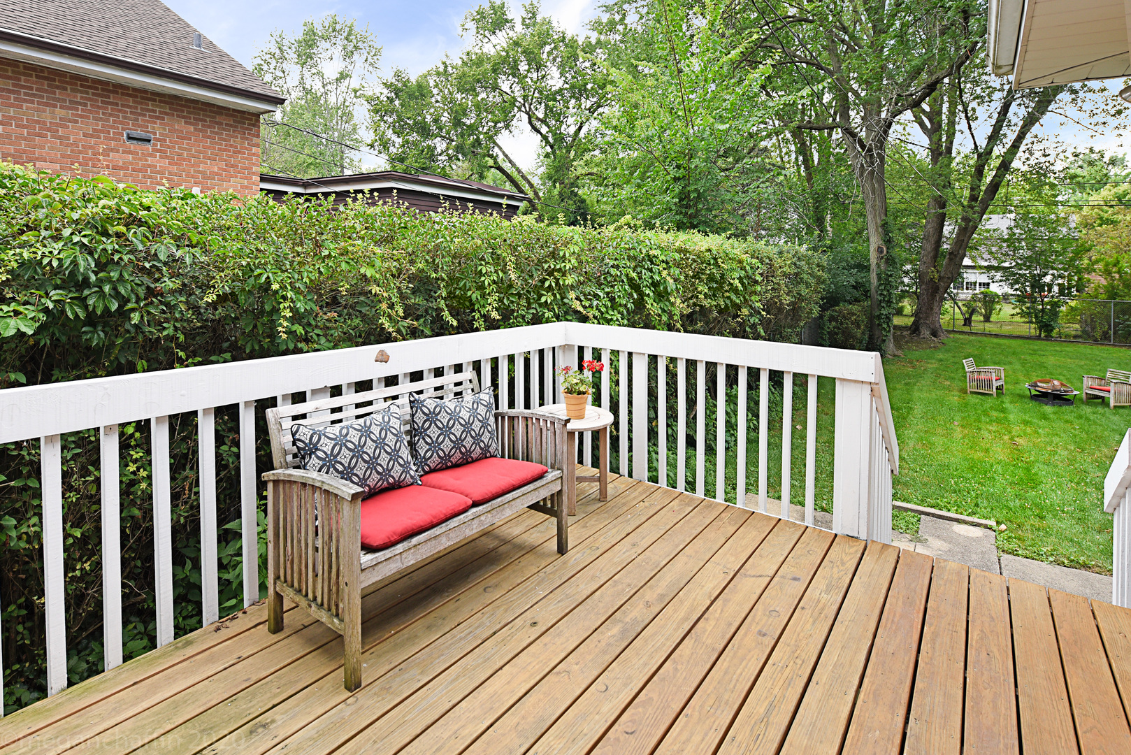 1149 Willow Road Winnetka, IL 60093 - Photo 26 of 37 a view of balcony with wooden floor and fence