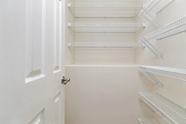 a view of a closet