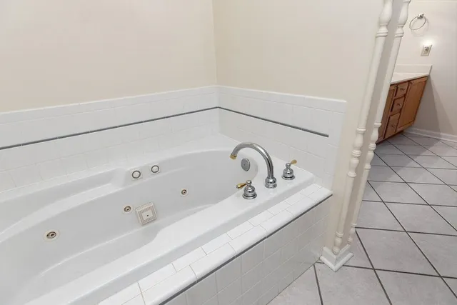 a close view of a sink and tap