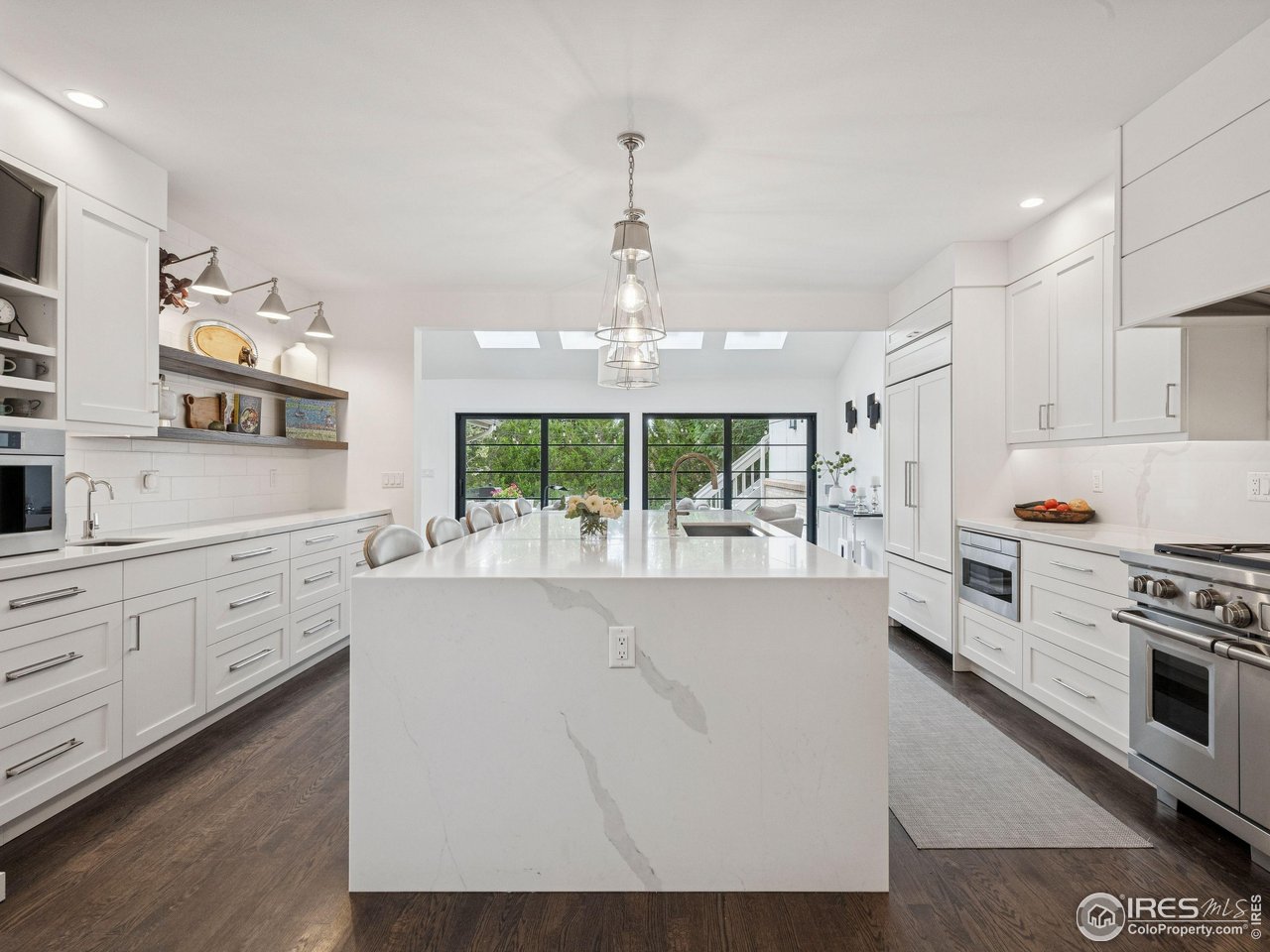650 12th Street Boulder, CO 80302 - Photo 5 of 50 Stunning White Quartz Waterfall Island
