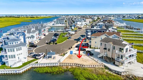 a view of building and ocean view