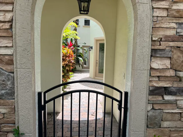 a view of a entryway door of the house