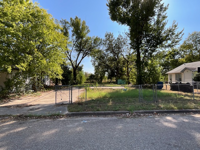 a view of backyard with green space