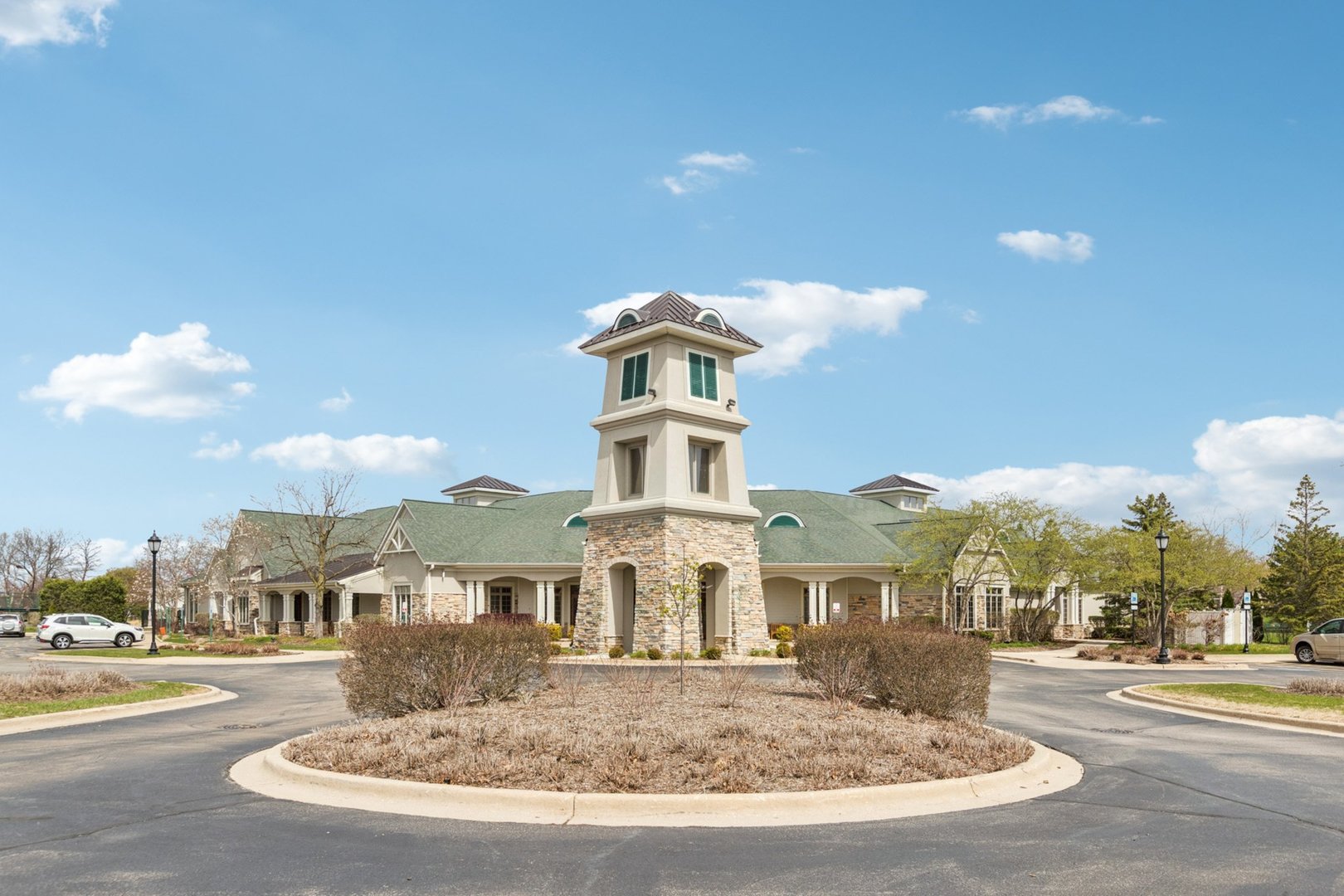 647 South Cadillac Circle Romeoville, IL 60446 - Photo 32 of 38 a view of a building with a clock tower in middle