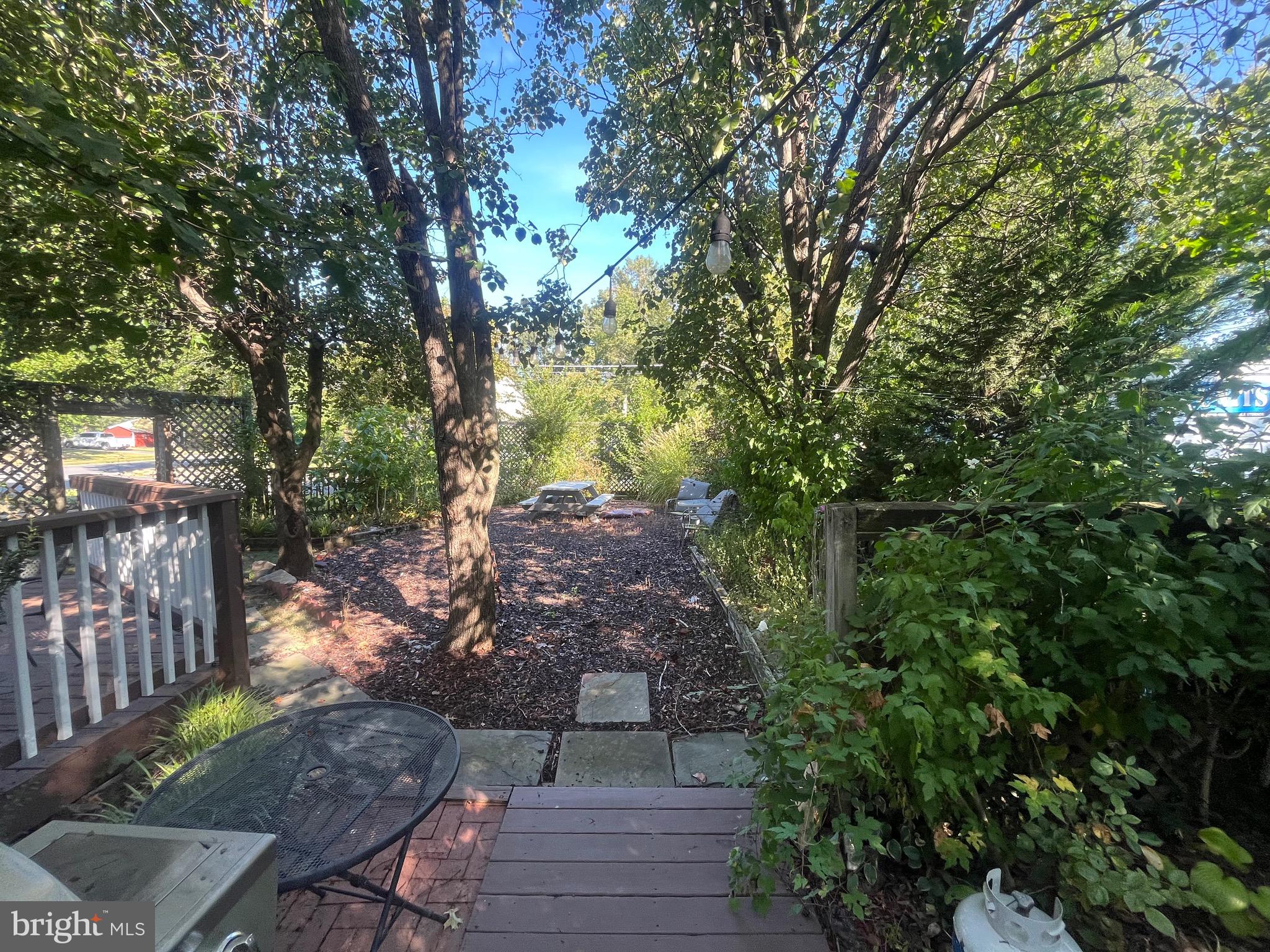 8139 Keeler Street Alexandria, VA 22309 - Photo 20 of 49 a view of backyard with table and chairs and potted plants