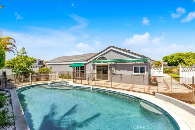 a view of outdoor space yard and swimming pool