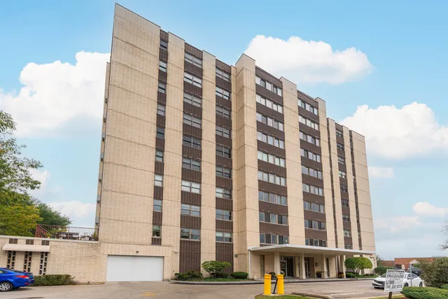 a front view of a building