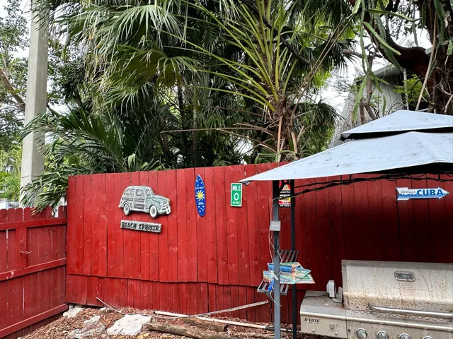 a outdoor space with plants